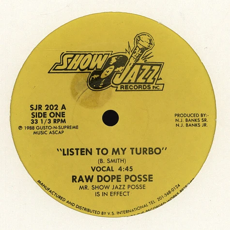 Raw Dope Posse - Listen To My Turbo