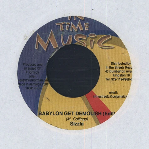 Sizzla - Babylon Get Demolish