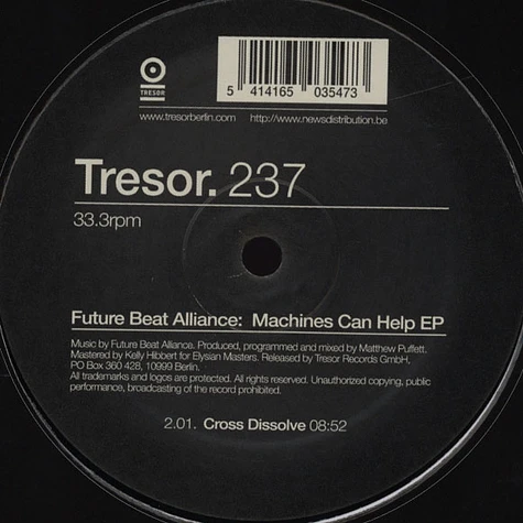 Future Beat Alliance - Machines Can Help EP