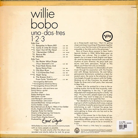 Willie Bobo - Uno Dos Tres 1•2•3