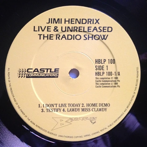 Jimi Hendrix - Live & Unreleased The Radio Show