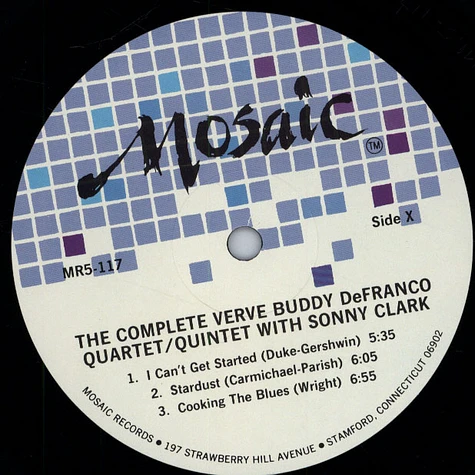 Buddy De Franco Quartet / Quintet With Sonny Clark - The Complete Verve Recordings Of Buddy De Franco Quartet / Quintet With Sonny Clark