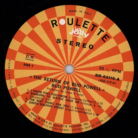 Bud Powell - The Return Of Bud Powell