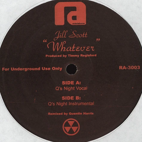 Jill Scott - Whatever Quentin Harris Remix