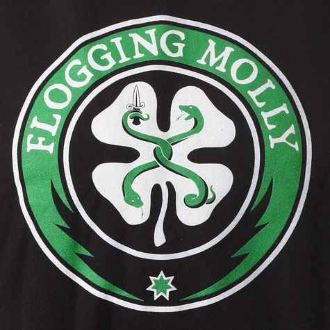 Flogging Molly - Distressed Classic Shamrock Hoodie