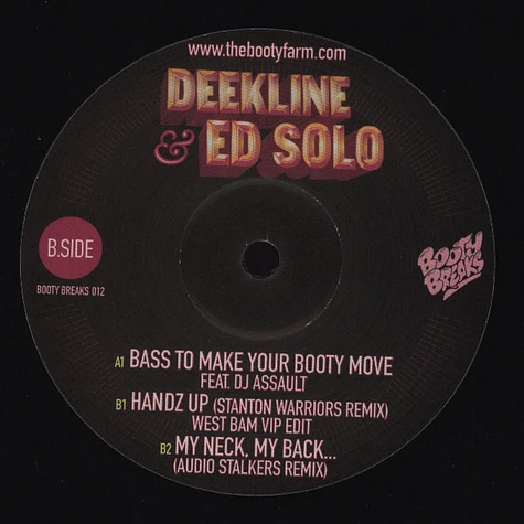 Deekline & Ed Solo - Bass To Make Your Body Move feat. DJ Assault / Handz Up Stanton Warriors Remix Westbam Edit