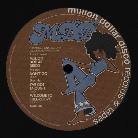 Al Kent Presents Million Dollar Disco - The Other Side EP