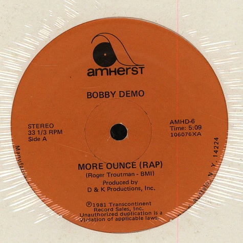 Bobby Deemo - More Ounce (Rap)