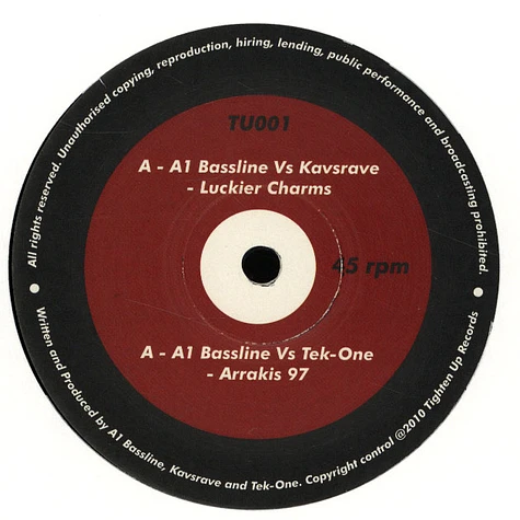 A1 Bassline / Kavsrave / Tek One - Tighten Up 1