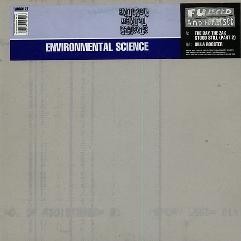 Environmental Science - The Day The Zak Stood Still EP