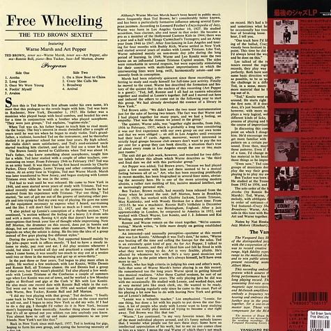The Ted Brown Sextet - Free Wheeling