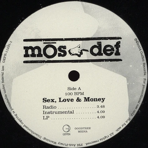 Mos Def - Sex, Love & Money