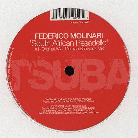Federico Molinari - South African Pesadello