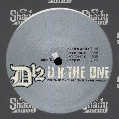 D 12 - U r the one Eminem new mix