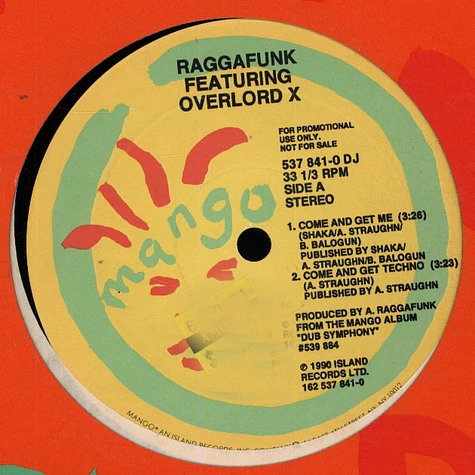 Raggafunk - Come And Get Me feat Overlord X