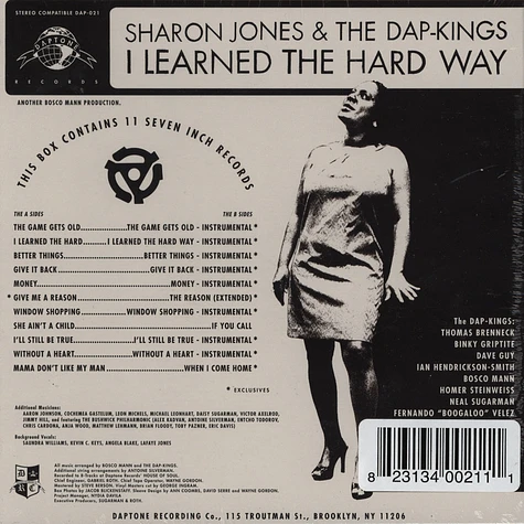 Sharon Jones & The Dap-Kings - I Learned The Hard Way 7" Box