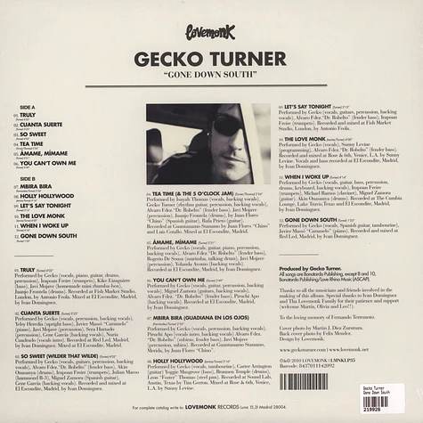 Gecko Turner - Gone Down South