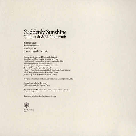 Suddenly Sunshine - Summer Days EP Isan Remix