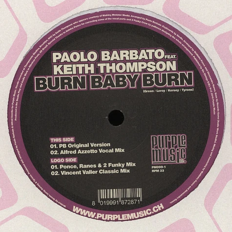 Paolo Barbato Vs. Keith Thompson - Burn Baby Burn