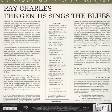 Ray Charles - The Genius Sings the Blues