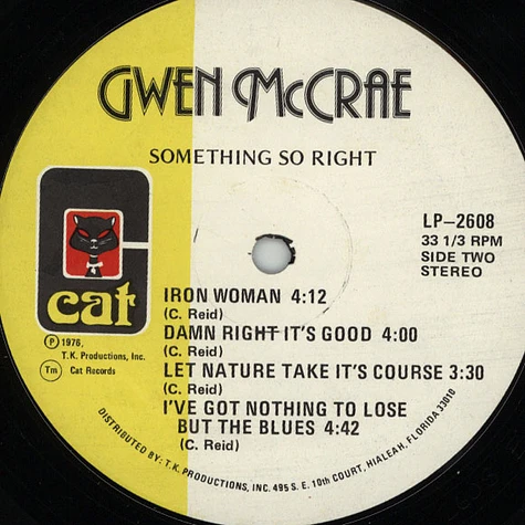 Gwen McCrae - Something So Right