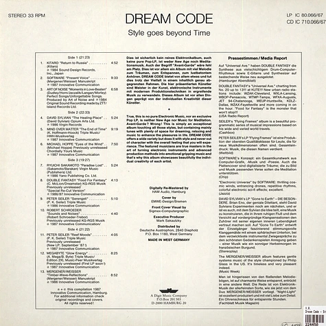 V.A. - Dream Code - Style Goes Beyond Time