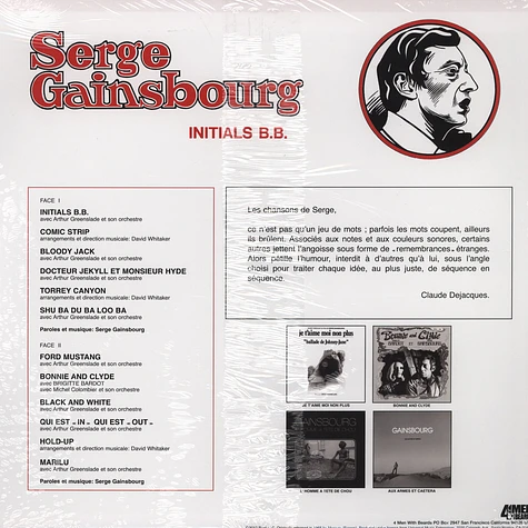 Serge Gainsbourg - Initials B.b.