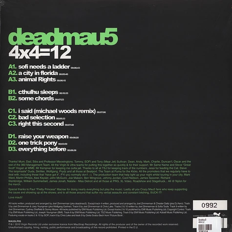 Deadmau5 - 4X4=12 Coloured Edition