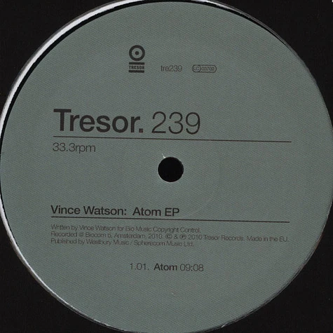 Vince Watson - Atom EP