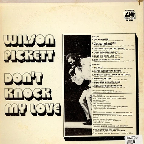 Wilson Pickett - Don't Knock My Love