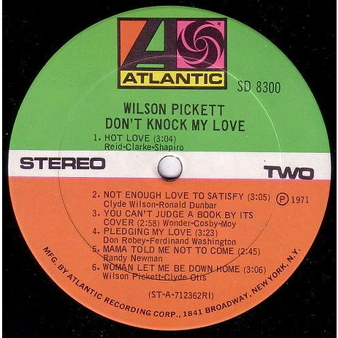 Wilson Pickett - Don't Knock My Love