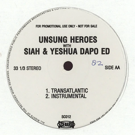 Unsung Heroes - The norm feat. Siah & Yeshua Da Poed