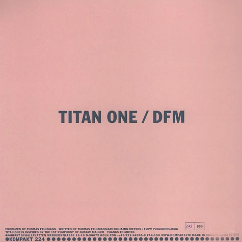 Thomas Fehlmann - Titan One