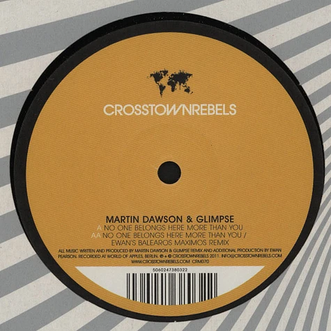 Martin Dawson & Glimpse - No One Belongs Here More Than You