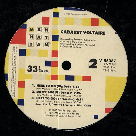 Cabaret Voltaire - Here To Go