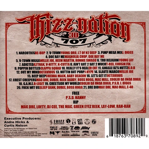 V.A. - Mac Dre Presents Thizz Nation 30: Starring (707)