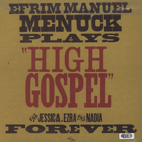Efrim Manuel Menuck - High Gospel