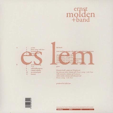 Ernst Molden - Es Lem