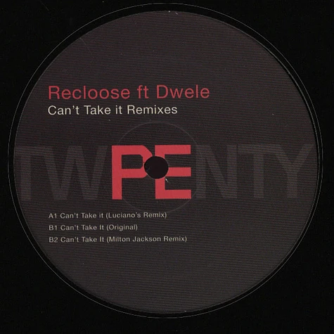 Recloose - Can't Take It Remixes