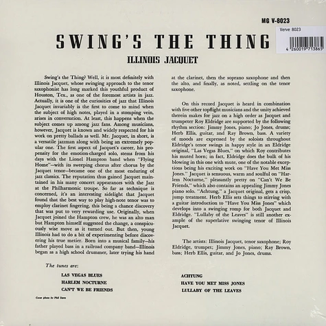 Illinois Jacquet - Swing's The Thing