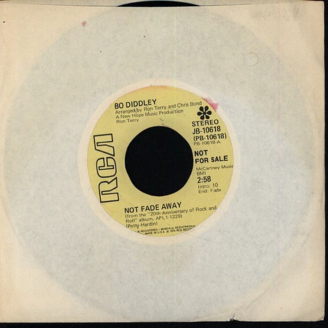 Bo Diddley - Not Fade Away / Drag On