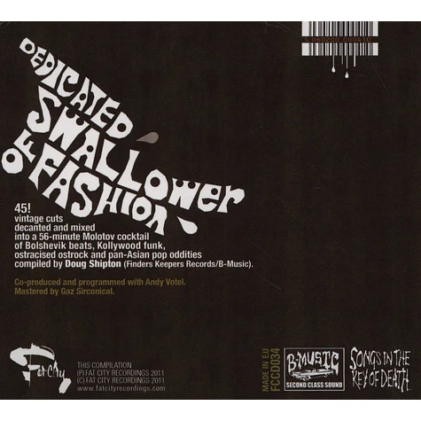 V.A. - Doug Shipton Presents Dedicated Swallower Of Fashion