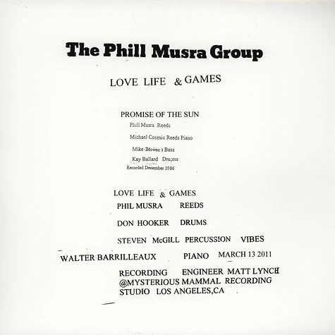 The Phill Musra Group - Love Life & Games