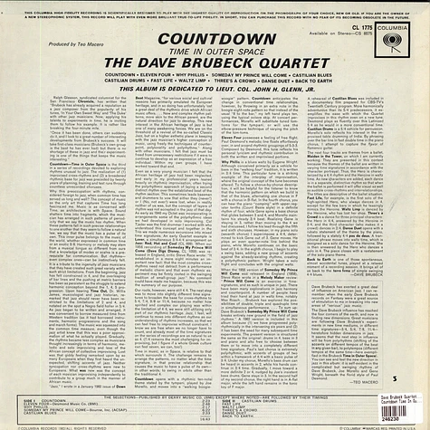 The Dave Brubeck Quartet - Countdown Time In Outer Space