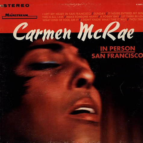 Carmen McRae - In person / san Francisco