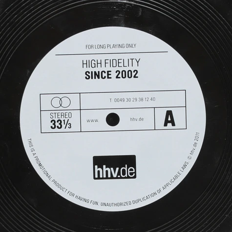 HHV - Record Frisbee