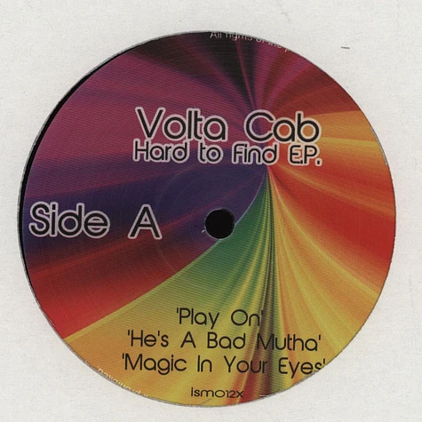 Volta Cab - Hard To Find EP