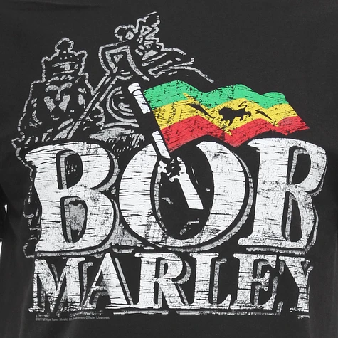 Bob Marley - Distressed Logo T-Shirt