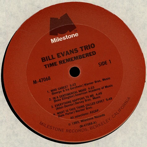 The Bill Evans Trio - Time Remembered