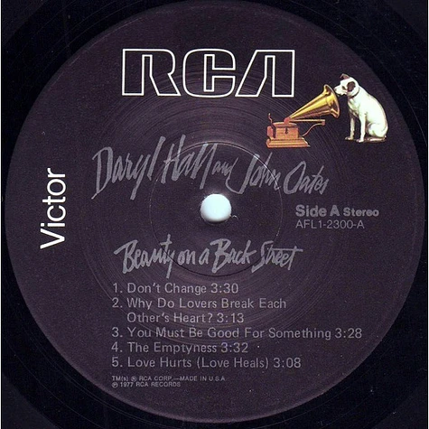 Daryl Hall & John Oates - Beauty On A Back Street